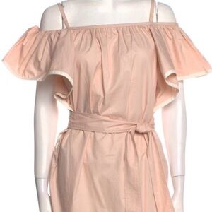 Chloe Pink Ruffle Sleeve Mini Dress